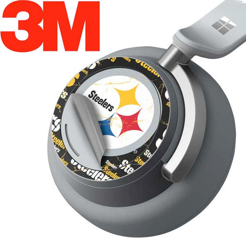 NFL Pittsburgh Steelers Black Blast Surface Headphones Skin